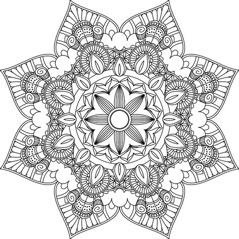 Adult coloring pages mandala - Mandala flowers are known for their circular, symmetrical patterns and they are often used in meditation practices. To accurately depict a mandala flower, you can use a broad spectrum of colors, but traditionally soft, calming colors like blues, purples and greens are used. Ultimately, the color choice depends on your personal preference and ...